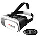 VR眼镜二代虚拟现实智能 3D眼镜白色+蓝牙手柄（套装）PC端