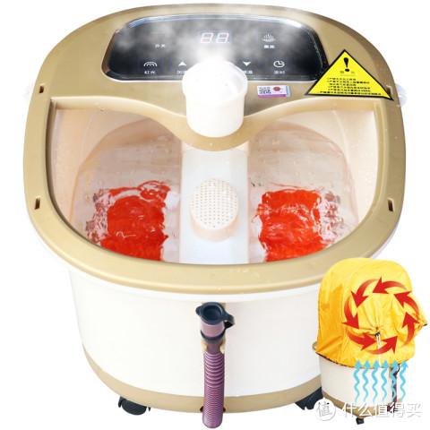 家禾康 豪华蒸汽熏蒸足浴盆按摩加热洗脚盆泡脚盆深桶足浴器