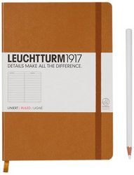 LEUCHTTURM1917 灯塔 中开横格笔记本棕色硬封皮