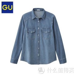 极优 GU 276139 女士牛仔衬衫 
