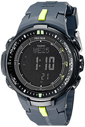 Casio Men's PRW-3000-2CR "Protrek" Sport Watch with Black Resin Band