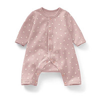 双11预告：千趣会 BABY婴儿男女柔软型针织绗缝蛙式连体衣宝宝 980713