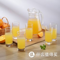 Luminarc 乐美雅 玻璃壶 玻璃杯 饮料水具 1.3L水具套装7件套