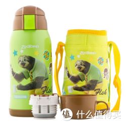 Disney 迪士尼 疯狂动物城保温杯 送杯套 绿色树懒闪电550ml*2套
