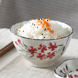 佰润居 手绘陶瓷米饭碗 4.25寸 1个