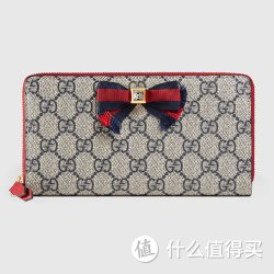 GUCCI 古驰 GG女士蝴蝶结人造革拉链式钱包/皮夹 435293 K2LOG 4069