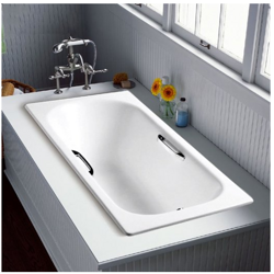 KOHLER 科勒 索尚 K-940T-GR-0 铸铁浴缸 1.7m(包含科勒原装扶手和去水）