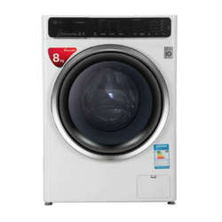 LG WD-T1450B0S 8公斤 全自动滚筒洗衣机 触摸宽屏控制 臻净系列（奢华白）