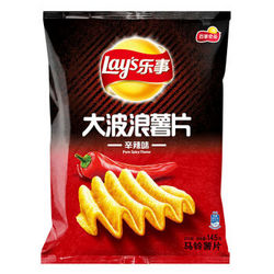 Lay's 乐事 大波浪薯片 辛辣味 145克