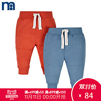 双11预告：mothercare 2条装 婴儿裤子男 宝宝长裤 休闲裤 JH585