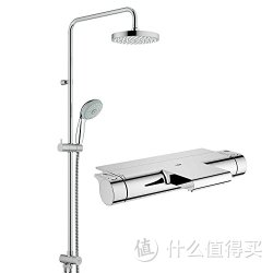 GROHE 高仪 124214 恒温冷触瀑布下出水浴缸龙头淋浴花洒套装 