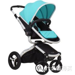 Gubi 咕比 婴儿推车高景观双向避震可坐躺 四轮充气婴儿手推车（水晶蓝）J-S209B-03