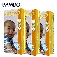 双11预售：Bambo 班博 婴儿纸尿裤经典款3号 56片*4包   