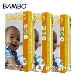 Bambo 班博 婴儿纸尿裤经典款3号 56片*4包   