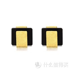 周生生 黄金(足金)g* 系列玉髓耳钉 86725e