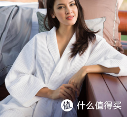 LENCIER 兰叙 酒店纯棉华夫格浴衣 *2件