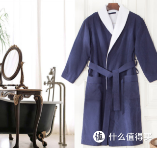 LENCIER 兰叙 吸水双层长袖浴袍
