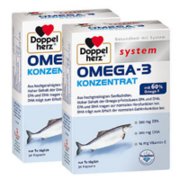 Doppelherz 双心 Omega-3 浓缩鱼油胶囊
