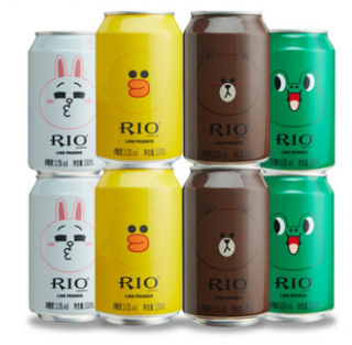 RIO 锐澳 LINE FRIENDS 限量罐 330ml*8