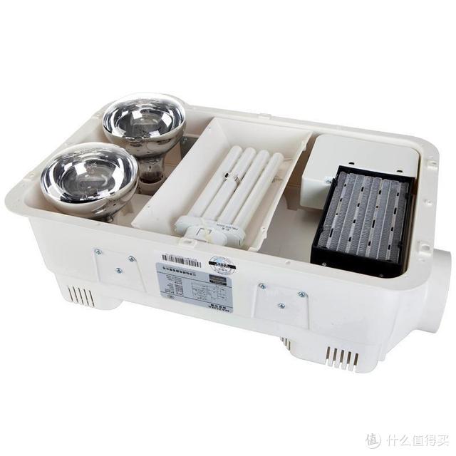 升温很快， 兼具风暖和灯暖， 自动温控开启排风扇。