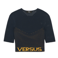 Versus 范瑟丝 Versace 短款挑窿针织上衣 