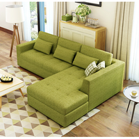 曲美·领物 F2-15LW-S1 现代简约布艺沙发组合 三人位+贵妃位（经典款2.5米）