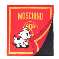  Moschino Pudge 春节特定款 卡通狗印花丝巾