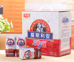 光明 莫斯利安 常温酸奶酸牛奶(红果)350g*6盒/礼盒装中华老字号 *10件