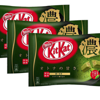 kitkat 雀巢 奇巧 宇治抹茶 巧克力威化夹心饼干 浓厚抹茶味 12枚*3袋