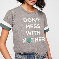 Free People Mother Earth 女士T恤 麻灰色 M 