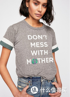 Free People Mother Earth 女士T恤 麻灰色 S 