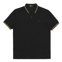 FRED PERRY Slim Fit Twin Tipped 男士POLO衫 506 黑色