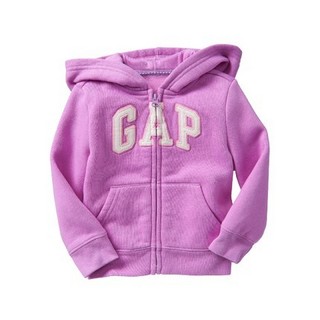  Gap 盖璞 女婴幼童 徽标连帽卫衣 95cm 靓丽紫