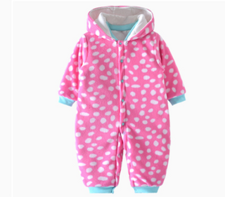 优贝艾儿 0-3岁婴儿加厚保暖连体棉衣
