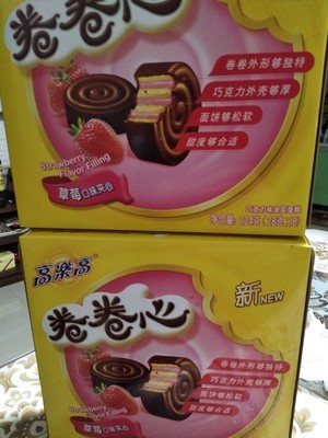 【colacao/高乐高饼干糕点】colacao 高乐高 卷卷心 (草莓味,224g)
